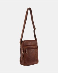 Pierre Cardin - Pierre Cardin Rustic Leather Cross Body Bag