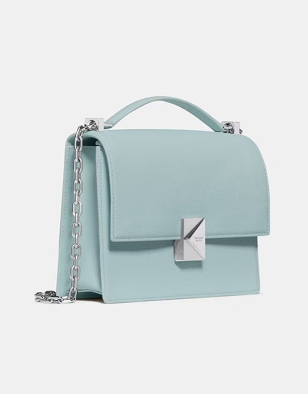 Kate Spade - Deco Pebbled Leather Chain Shoulder