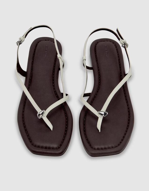 Brie Leon - Halle Flat Sandal - Leather