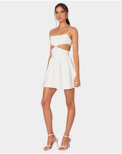 EDIKTED - Ari Cut Out Corset Mini Dress