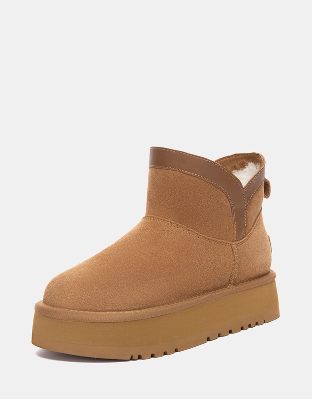 EVERAU - Australian Shepherd Ugg Mini Wintra Platform Cow Suede Upper UGG Boots