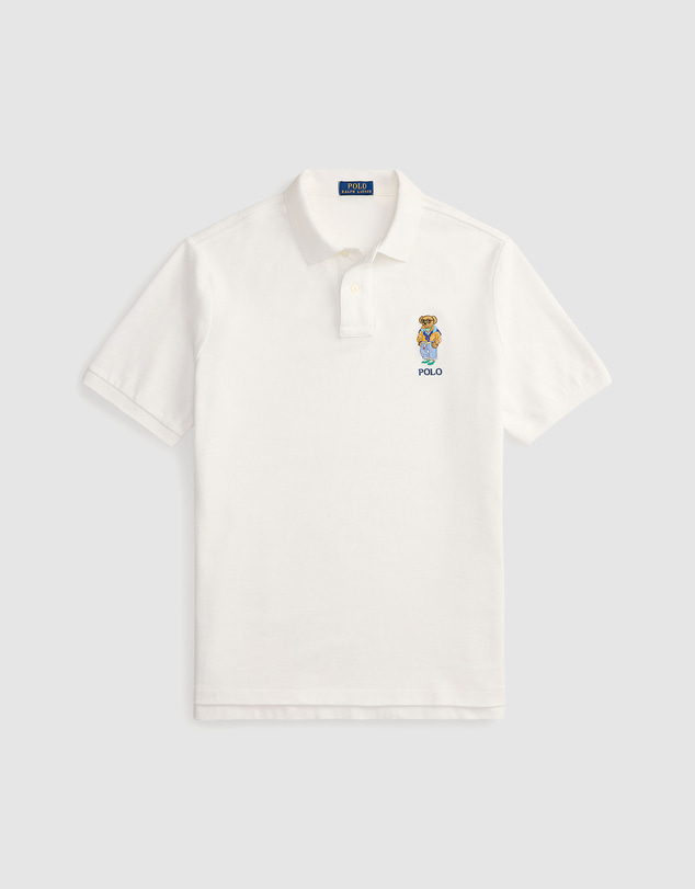 Polo Ralph Lauren - Custom Slim Fit Polo Bear Mesh Polo
