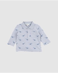 Bebe by Minihaha - Isaac Embroidered Dino Polo - Babies