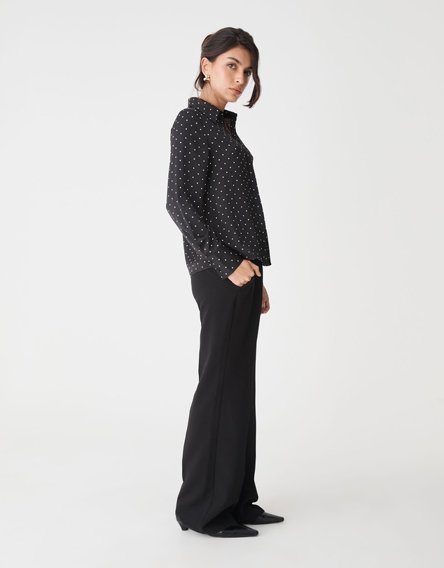 Forcast - Courtney Satin Spot Shirt