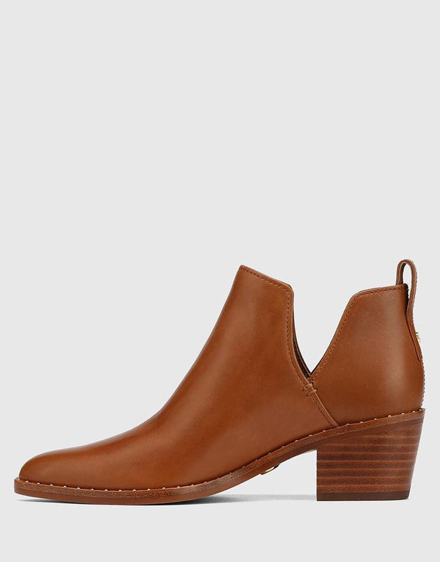 Wittner - Jiya Ankle Boot Havana Tan Leather