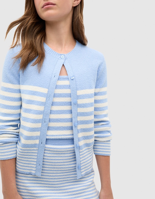 Seed Heritage - Stripe Knit Cardigan - Teen