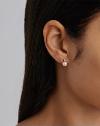 By Charlotte - Moments With You Pearl Stud Earrings - 6mm