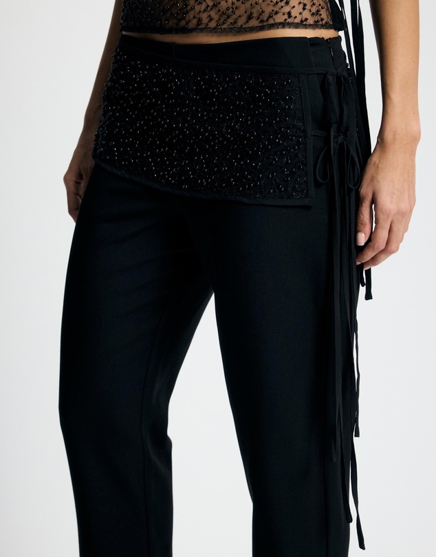 Lover - Amaryllis Beaded Belt Tailored Pants