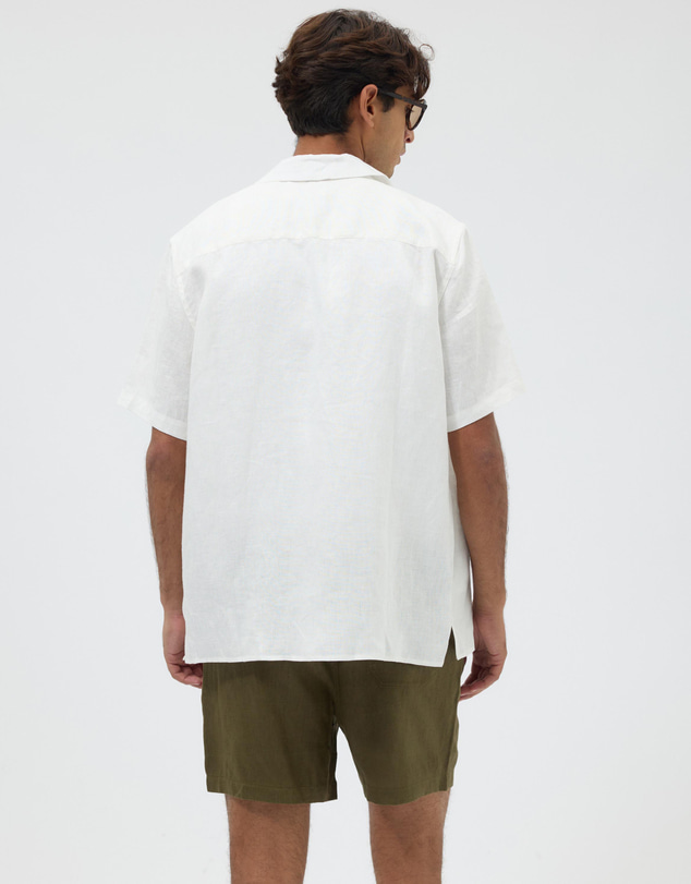 AERE - Euro Resort Linen Camp Collar Shirt