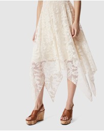 & Other Stories - V-Neck Lace Midi Dress