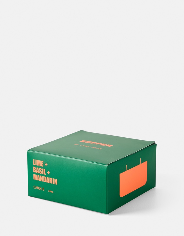 Zeffer by Linen House - Lime, Basil & Mandarin Candle 200g