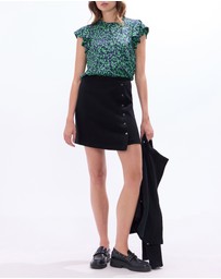 Marcs - Fiadh Felted Wool Mini Skirt