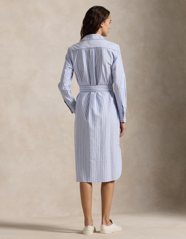 Polo Ralph Lauren - Striped Cotton Oxford Belted Shirtdress