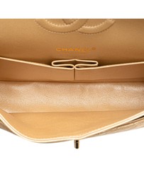 Pre-Loved by Azura Reborn - Pre-Loved Medium Classic Iridescent Caviar Double Flap