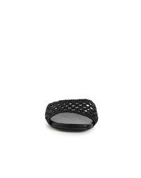 City Chic - Wide Fit Weave Flat Slide