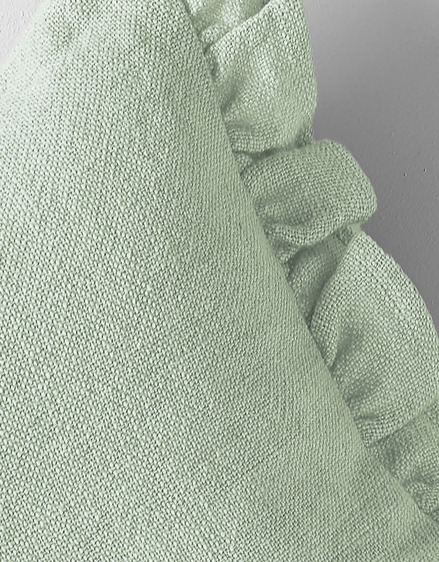 Aura Home - Ruffle Linen Cushion