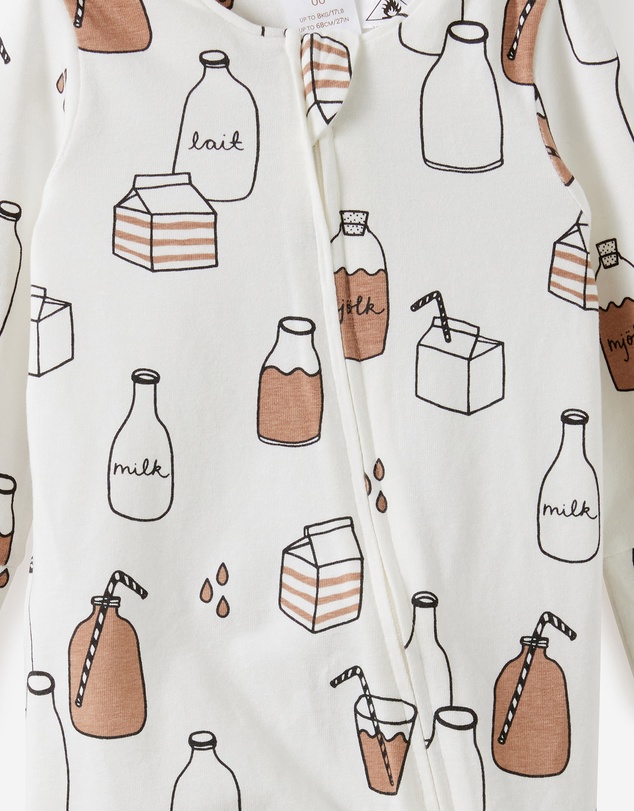 Cotton On Kids - Growie Long Sleeve Zip Romper
