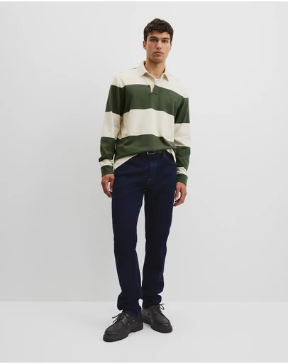Country Road - Australian Cotton Stripe Rugby Polo