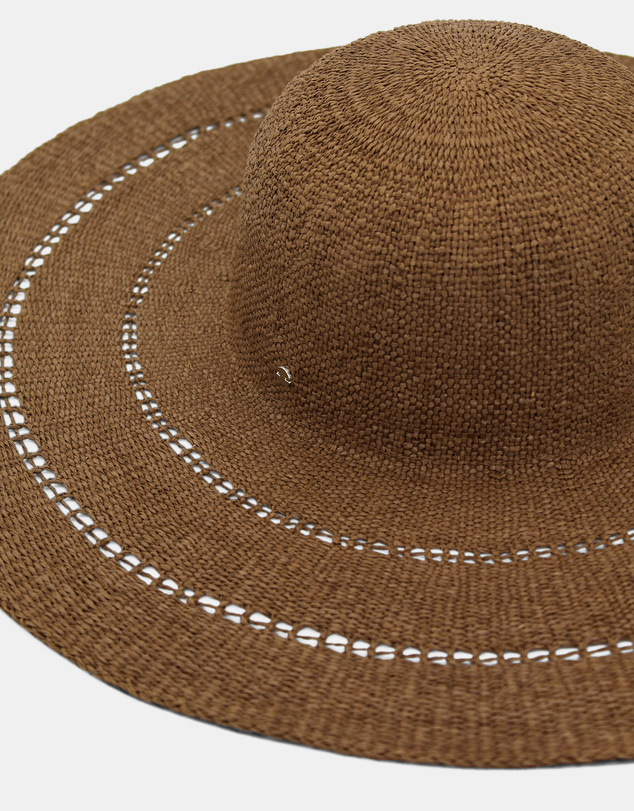 Morgan & Taylor - Blaise Woven Straw Sun Hat in Brown