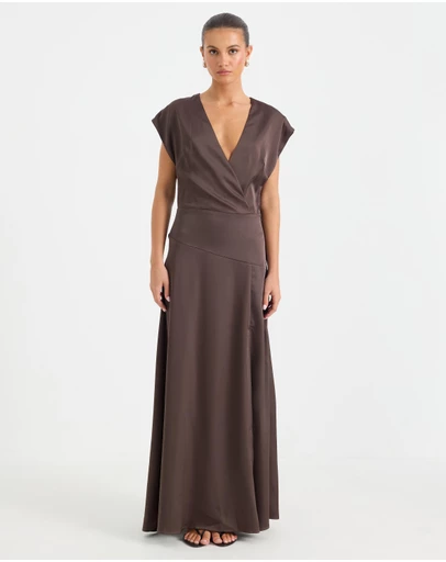 Calli - Sammy Wrap Maxi Dress