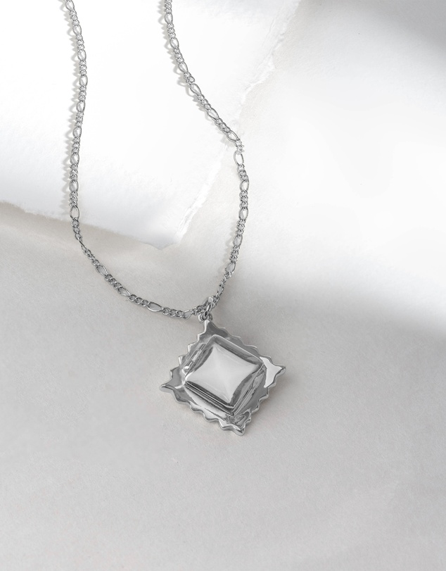 Wanderlust + Co - Ravioli Silver Necklace
