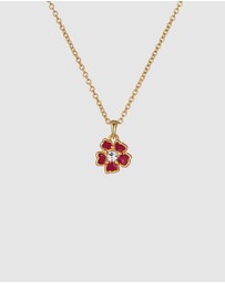 Ted Baker - PETIIES: Painted Flower Pendant Necklace