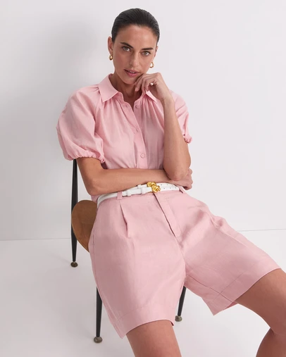 Sportscraft - Jamie Linen Pleat Short