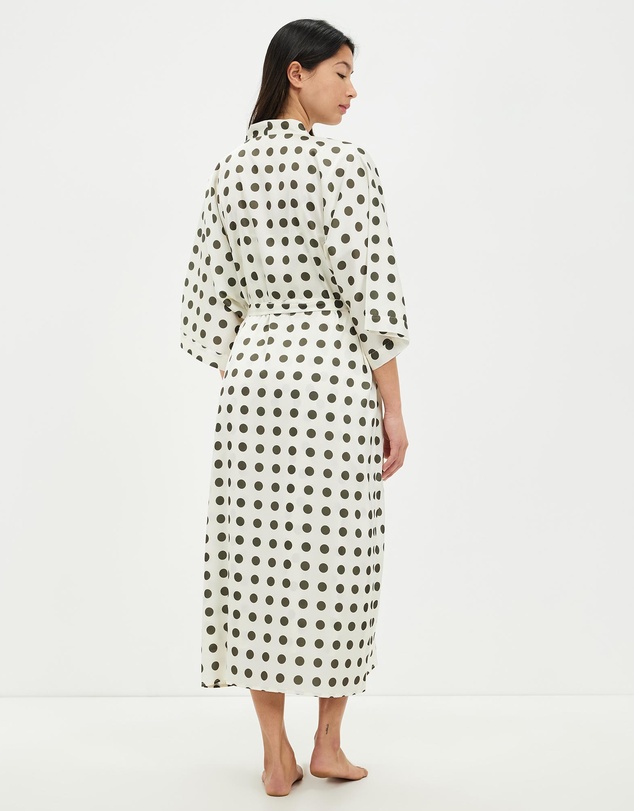 Gingerlilly - Lana Olive Spot Robe