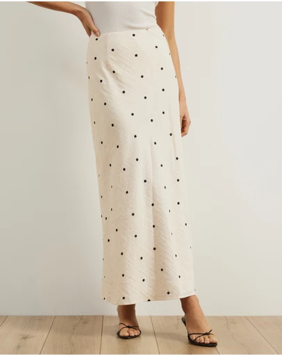 Atmos&Here - Anne Polka Dot Maxi Skirt