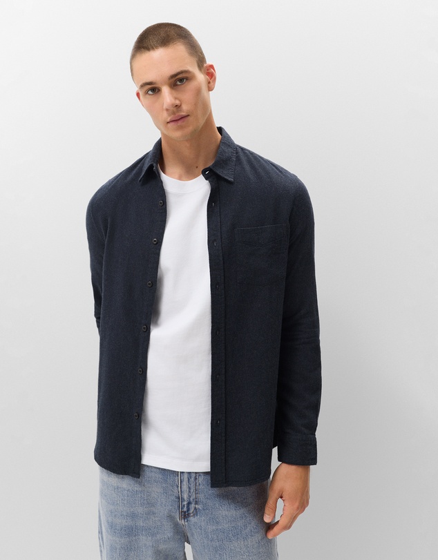 UNISON - Brushed Cotton Regular Fit Shirt