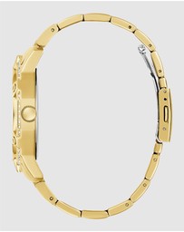 GUESS - Guess Regal  Men's Gold Tone Multi-function Watch