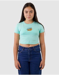 Santa Cruz - Oval Dot Splice Front Tee - Teens