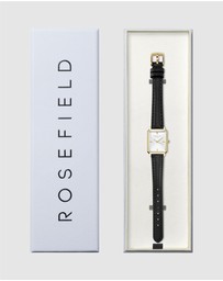Rosefield - The Octagon XS Black Leather Watch