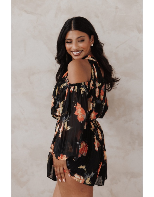 Petal & Pup - Hillary Playsuit - Black Floral