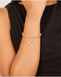 Lovisa - Waterproof Gold Plated Stainless Steel Chunky Heart Bracelet