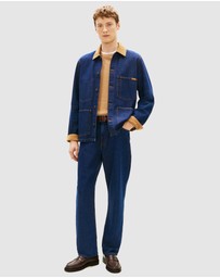 Tommy Hilfiger - Corduroy Collar Denim Chore Jacket