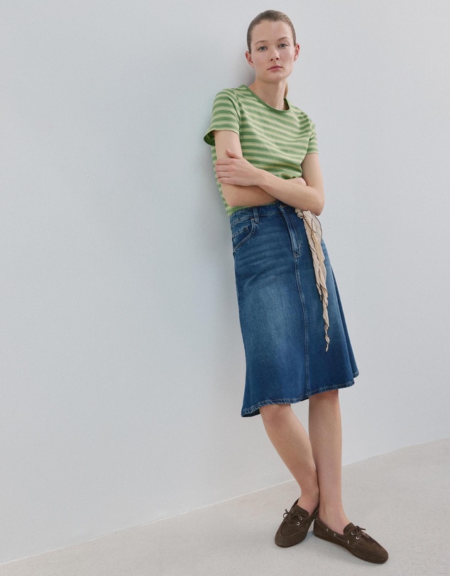 M.N.G - Striped Cotton T-Shirt