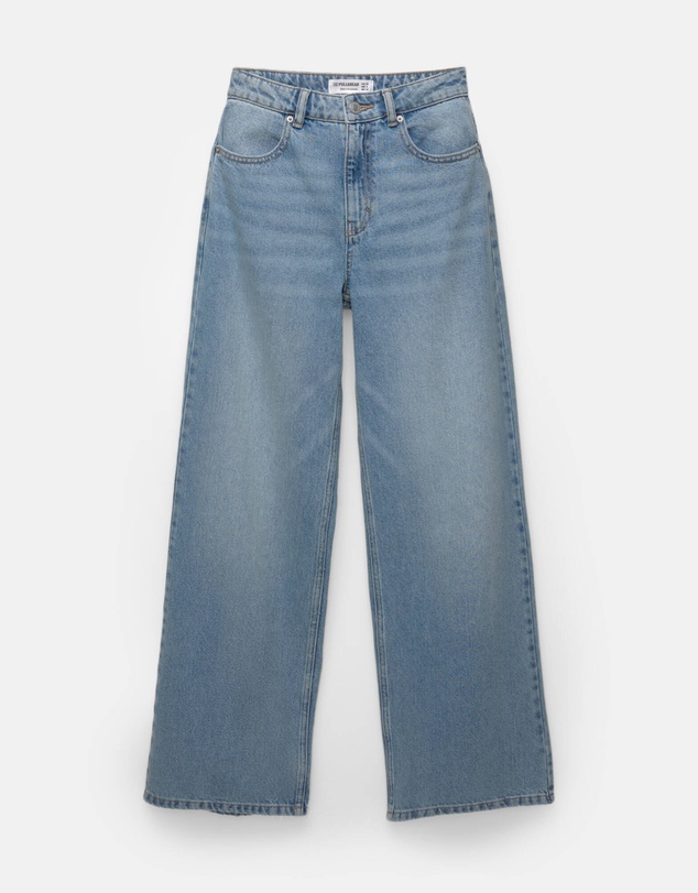 Pull&Bear - High-rise Wide Leg Jeans