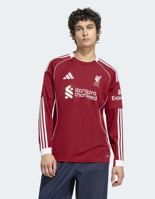 adidas Performance - Liverpool FC 25/26 Long Sleeve Home Football Jersey Mens