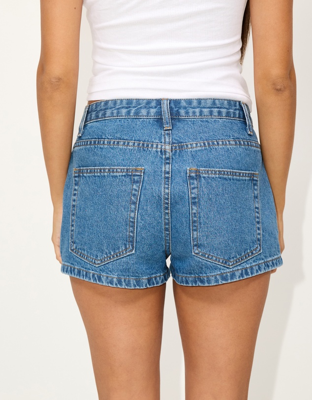 Dazie - Fragola Low Rise Denim Shorts