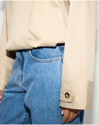 Dazie - Muse Trench Bomber Jacket