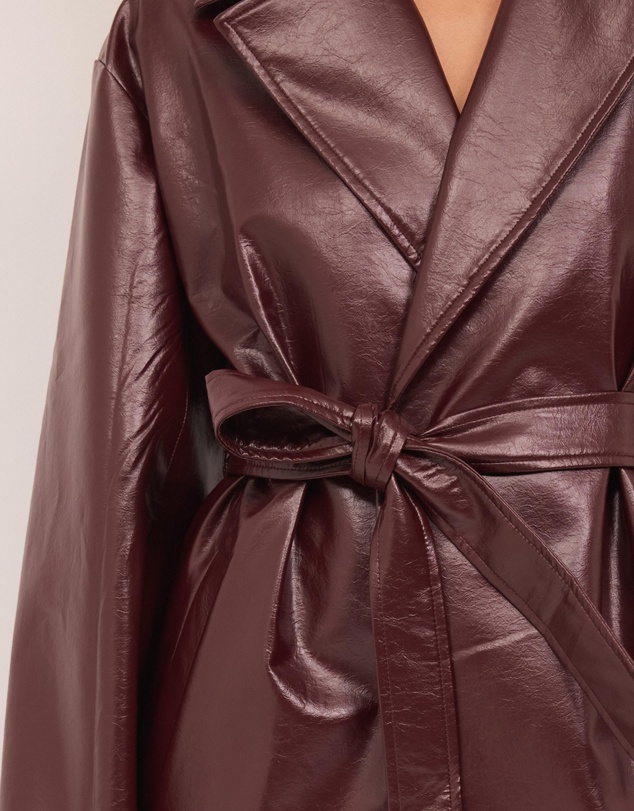 Calli - Nicholas Leather Look Trench Coat
