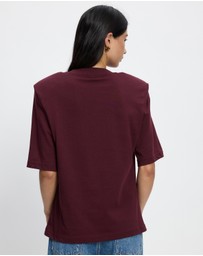& Other Stories - Padded-Shoulder Cotton T-Shirt