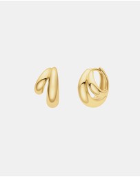 Ania Haie - Ania Haie Gold Dome Huggie Hoop Earrings