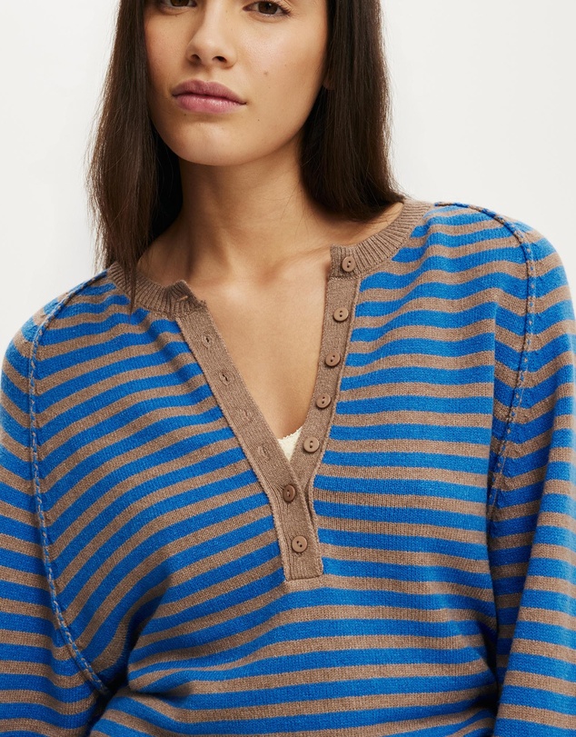 Cotton On - Everfine Oversized Henley Knit