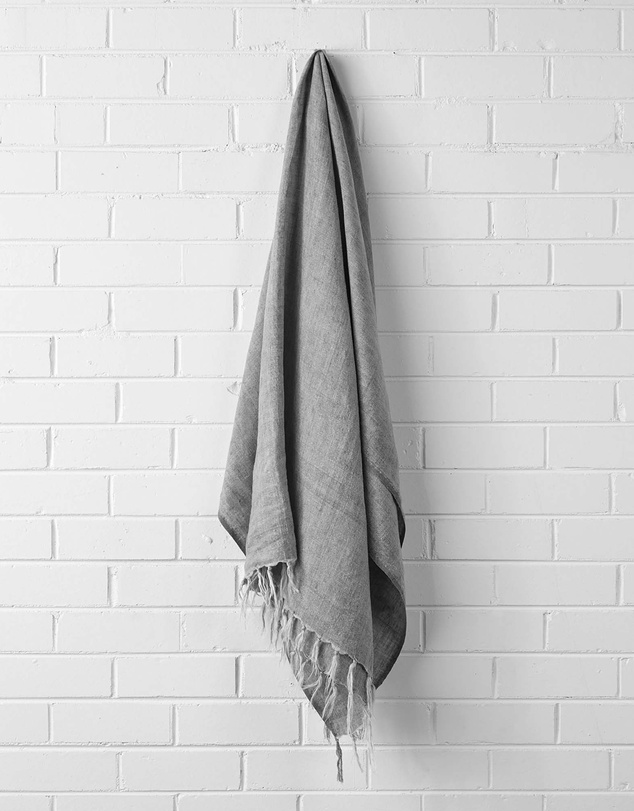 Aura Home - Linen Fringe Throw