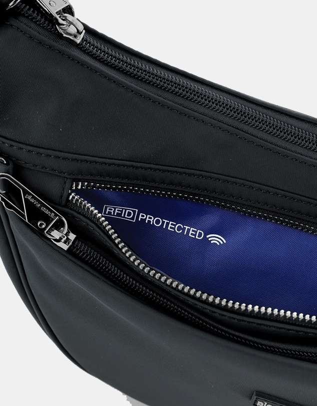 Pierre Cardin - Pierre Cardin Nylon Anti-Theft Crossbody Bag