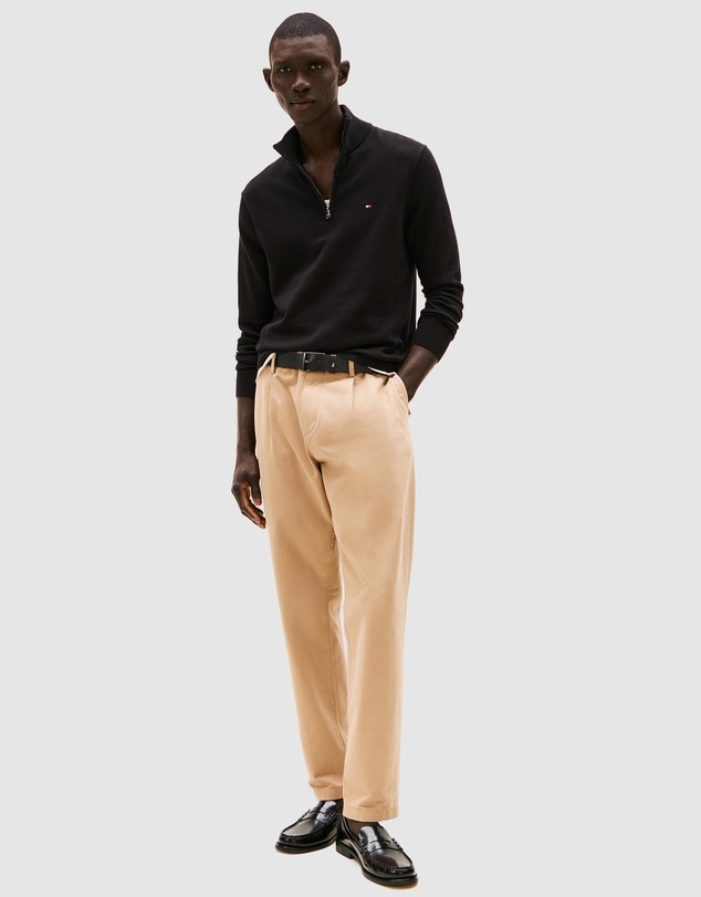 Tommy Hilfiger - Half-Zip Mock Turtleneck Jumper