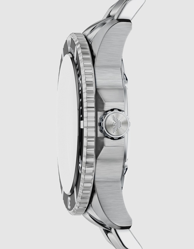 Emporio Armani - Silver Tone Analogue Watch