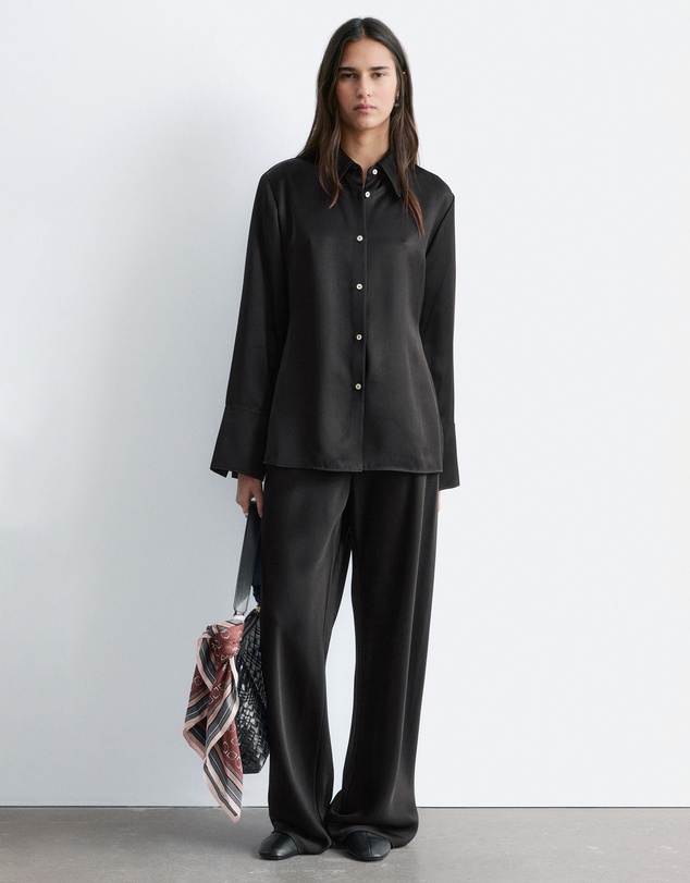 & Other Stories - Drawstring Satin Trousers